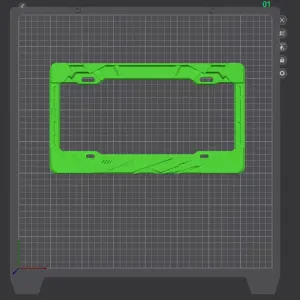 Drift Scar License Plate Frame/Standard North American Plate