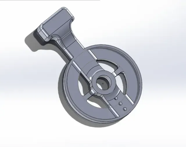 OLEO-MAC LAWNMOWER THROTTLE LEVER 66070341AR — Image 4 of 5