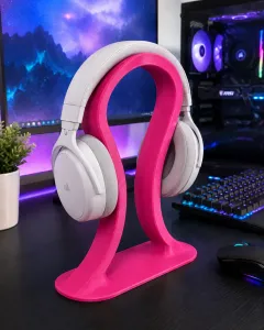 Slim Sculptural Headphone Stand | Modern Headset Holder