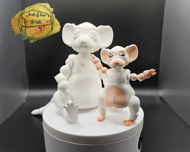 Mini flexi pets, Forest the Rat ball jointed toy — Фото 8 из 9
