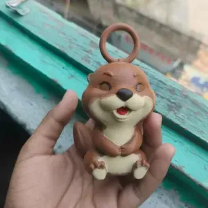 🦦 Cute Otter Keychain – Adorable 3D Printable