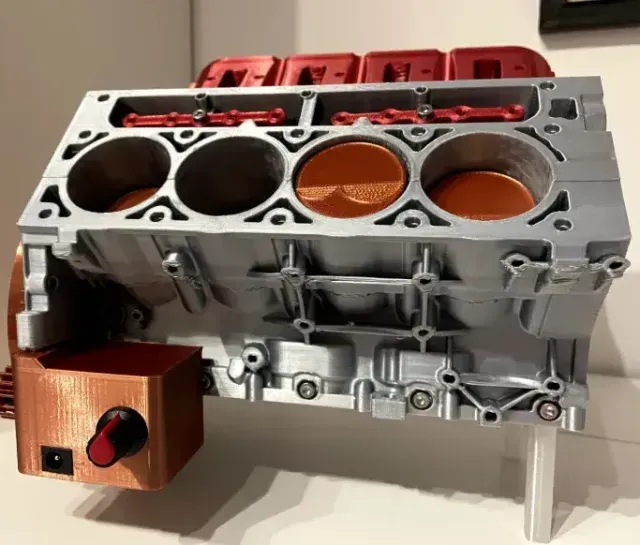 Chevy Camaro LS3 V8 Engine - printable valves, lifters + N20 — Image 6 of 9