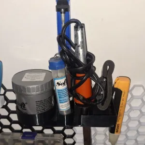 All-in-one Soldering Station for Honeycomb Storage Wall