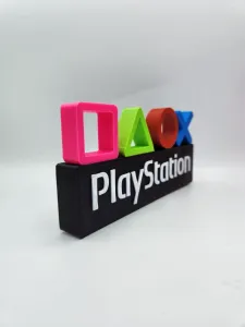 Playstation Logo with symbols