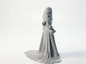 Two Piece Gown Female Figure Statue 3D Printable
