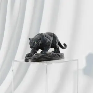 Black panther statue