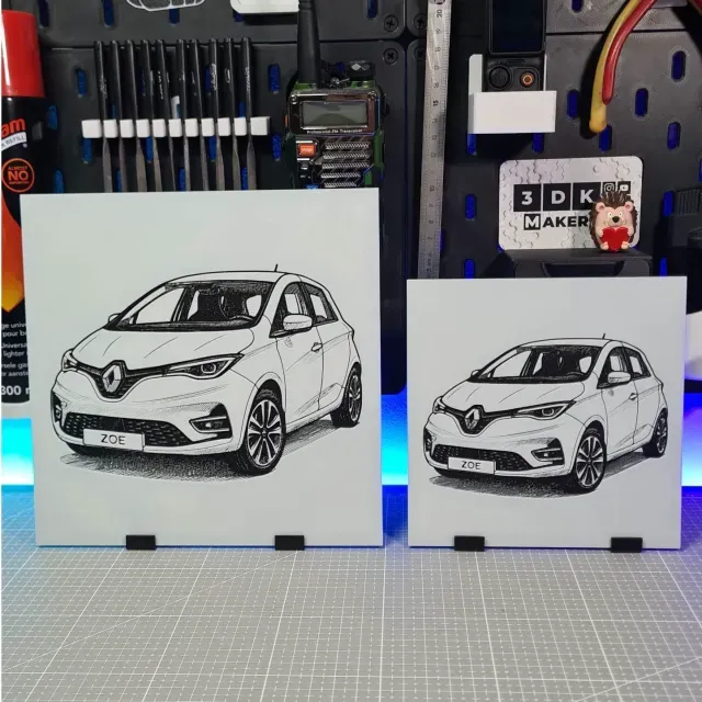 Renault Zoe 2 - Hueforge - 3 Colors