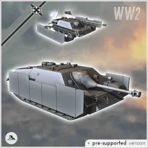 Jagdpanzer IV L/48 75mm Pak 39 - miniatures tank ww2 flames