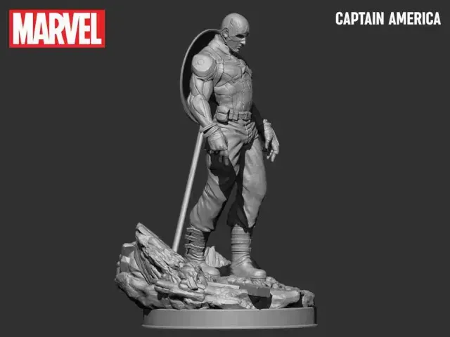 Captain America 3D Print Model — Image 7 of 9