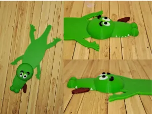 Squashed Crocodile Bookmark