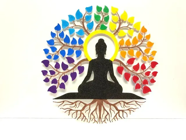 Buddha under the Colored Tree — Image 4 of 5
