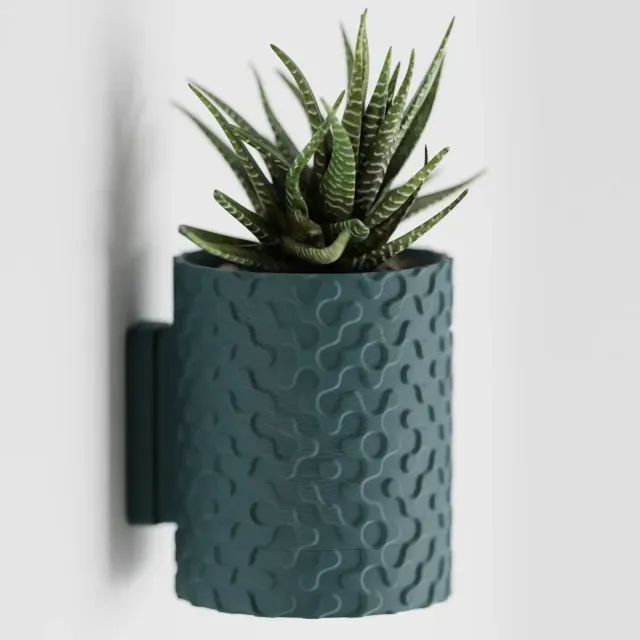 Plant Pot Geo Wall Mount Drip Tray