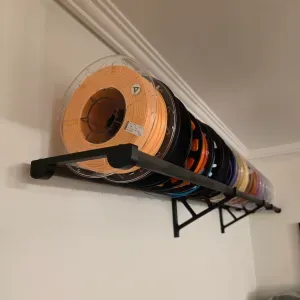 Wall-Mounted 3D Filament Holder Rack