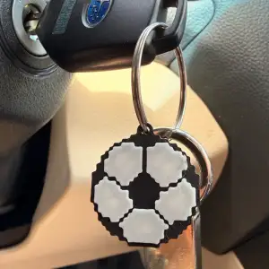 Pixel Soccer Keychain
