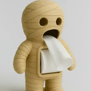 mummy toilet paper container
