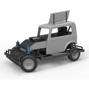 New Zealand Ministock car while turning Scale 1:25