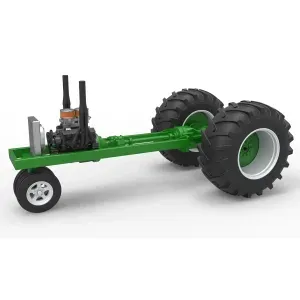 Vintage Small block Pulling tractor Base V2 Scale 1:25