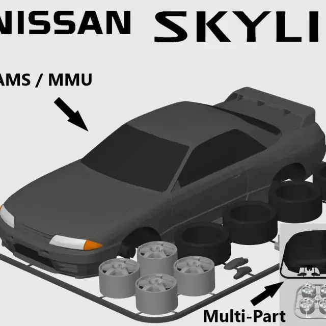 Nissan Skyline GTR R32 Kit Card (1:24 scale)