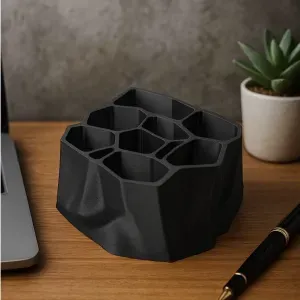 Geometric Hexagon Desk Organizer – Modern Storage