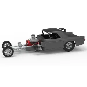 Front engine old school dragster with shell V12 Scale 1:25