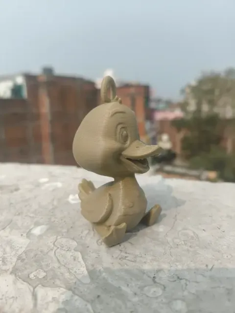 🦆 Cute Duck Keychain – Cartoon 3D Printable Model — Фото 3 из 4