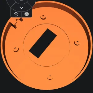 circular clock mount from Thingiverse