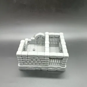 Medieval Jail Scene - Jail Diorama RPG DnD Scenery