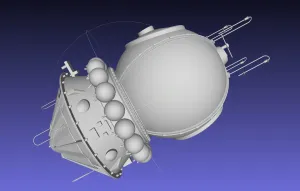 Basic Vostok 1 Vostok 3KA Space Capsule Printable Model