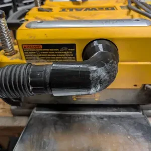Dewalt DW735 Thickness Planer Dust Collection 1.5x 90adapter