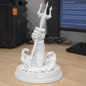 🔱 Ocean King’s Trident – Desk Display Statue