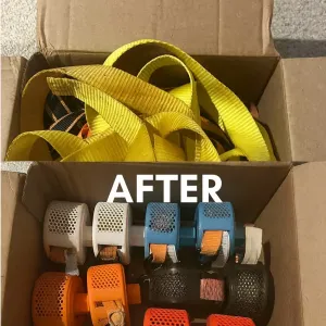 Ratchet strap spool
