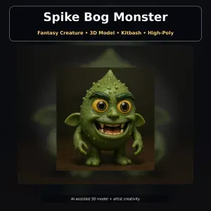 Fantasy Character Pack – Cute High-Poly Kitbash Creatures