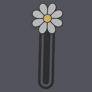 Daisy Flower - Bookmark v3 (Double Sided) - 2 versions