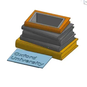 book shaped organizer with lid