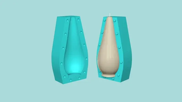 Candle Mold A06 - Molding Maker Wick Template — Фото 4 из 9