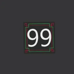 Wall Decor Door or House Number 99