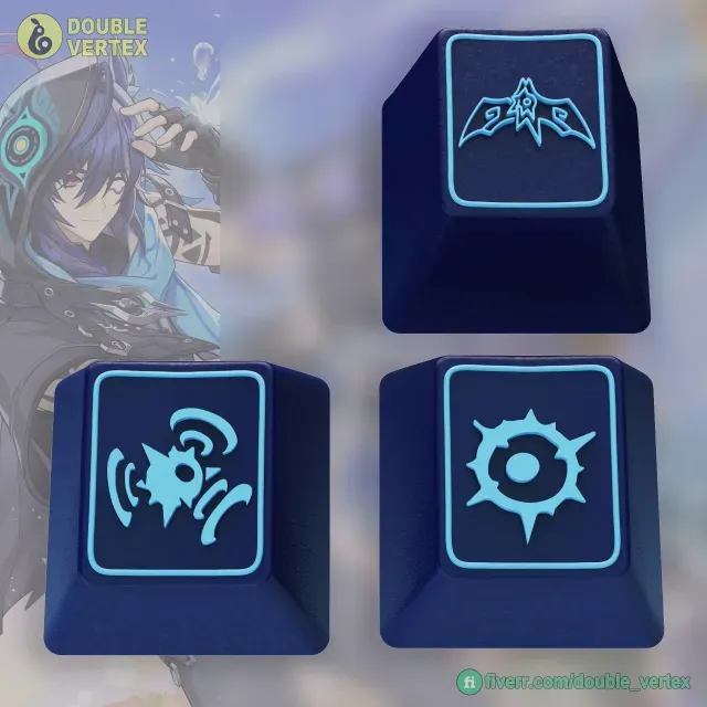 Genshin Impact Ororon Keycaps – OEM Profile STL Files
