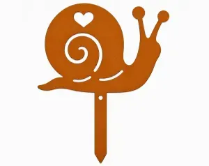 Modern Snail Garden Stake Figure