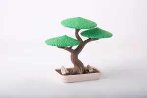 Bonsai Tree in Pot - Cute Minimalist Design