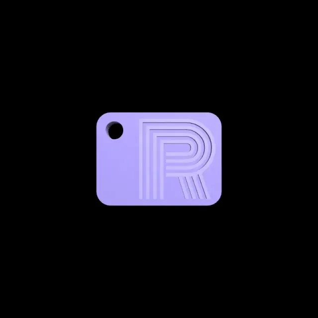 R- keychain