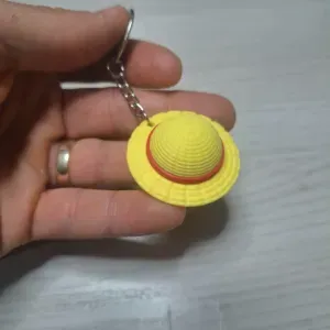 Luffy’s Straw Hat Keychain – One Piece Inspired