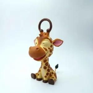 🦒 Cute Giraffe Keychain – Playful Smile 3D Printable