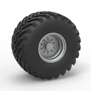 Wheel from Vintage monster truck Scale 1:25
