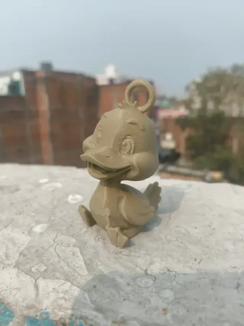 🦆 Cute Duck Keychain – Cartoon 3D Printable Model — Фото 2 из 4