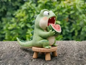 Melon-eating Lizard Ornament