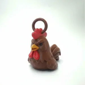🐓 Cute Rooster Keychain – Cartoon 3D Printable Model