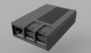 Rasberry Pi 5 Case With (Dual Cooling Heatsink) Cover