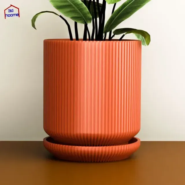 Ribbed Patterned Flower Pot — Фото 2 из 9