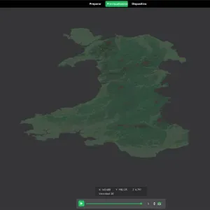 Counties of Wales. 3D Map puzzle (24-piece)