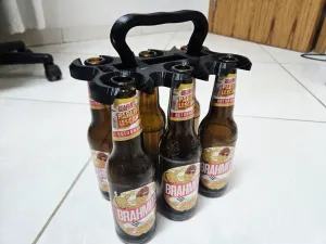 Beer Bottle Holder / Carrier cut for small printer (A1 mini)